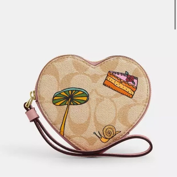 Coach X Observed By Us Heart Coin Case - Picture 7 of 7